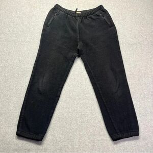 Vintage L.L Bean Women’s Fleece Jogger Pants Track Running Athletic Black size M